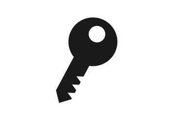 Luxury design key icon, safe and security key icon vector on white background 