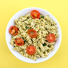Healthy Lunch Bowl of Pasta Salad