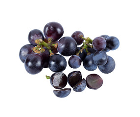 Bunch of grape on white background