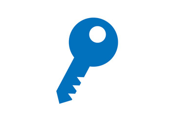 Key icon vector ( blue version ), security key icon