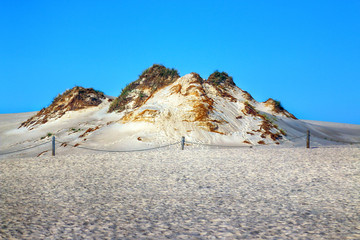 Slowinski National Park is situated on the Baltic Sea coast, near Leba, Poland. Desert landscape...