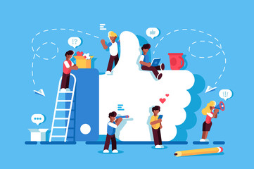 Like symbol. Social Media.