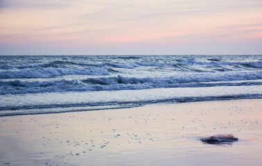Beautiful sea view at twilight time