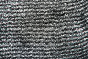 Texture of cotton fabric. Gray denim fabric