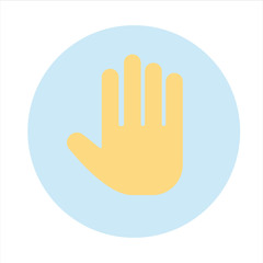 Human hand silhouette logo