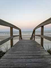 Deck going out to St. Augustine Beach, Florida
