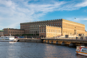 Obraz premium The Royal Palace of Stockholm is His Majesty The King's official residence and is also the setting for most of the monarchy's official receptions, open to the public year round.