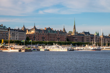 Stockholm in Sweden a touristic attraction in Scandinavia with nice museums and beautiful buildings 