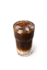 ice coffee on white background