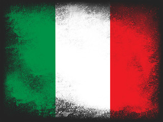 Italy Flag design composition of exploding powder and paint, isolated on a black background for copy space. Colorful abstract explosion. Euro 2024 football symbol for printing