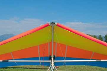 colourful hang glider