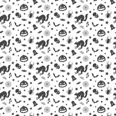 Halloween pattern vector design for background vector illustration