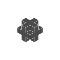 Plus 3d addition icon isometric