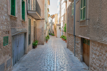 Beautiful old street in soller