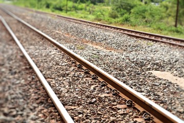 Fototapeta premium Train station and railway