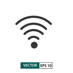 Wifi signal vector icon. isolated on white. Vector illustration EPS 10