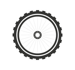 Tire illustration flat design - vector