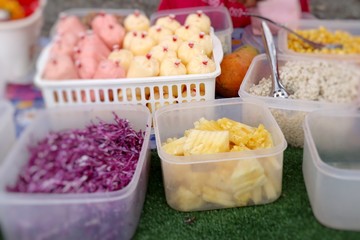Salad cream at the market