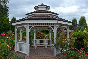Summer garden gazebo