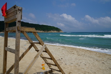 beach on the island