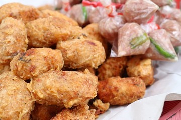 Fermented pork with fried rice spicy