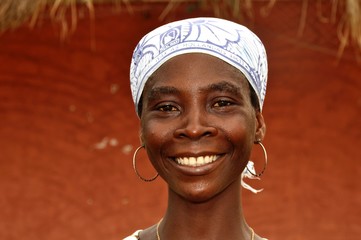 H&uuml;bsche, ghanaische, junge Frau