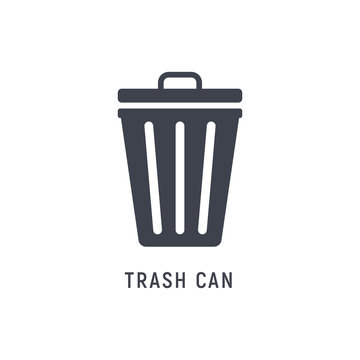 Trash can garbage dustbin waste. Trashcan basket empty bucket