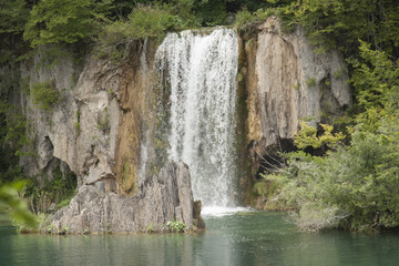 Fototapeta na wymiar Laghi di Plitvice Croazia patrimonio mondiale dell'unesco