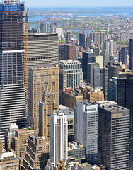 Famous Skyscrapers in Midtown Manhattan. New York City. United States