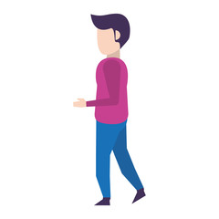 man avatar body faceless cartoon