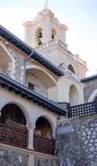 Fototapeta na wymiar Kikos Mountain Monastery on the island of Cyprus