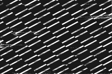 Grunge pattern with geometric stripes. Horizontal black and white backdrop.