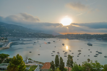 Lever de soleil baie de Villefranche sur Mer
