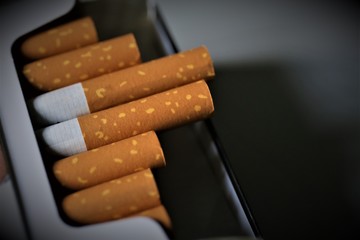 cigarettes in an ashtray