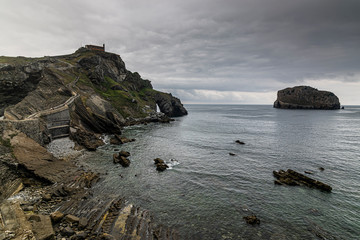 Photograph of San Juan de Gaztelugatxe, famous for being the scene of the Game of Thrones series