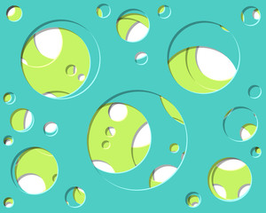 Abstract Generative Art color distributed circles holes background illustration