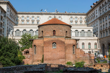 Fototapeta na wymiar Rotunda of St. George. Architectural monument of Roman times