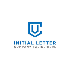 Obraz premium Inspiring logo designs for companies from the initial letters logo icon CV. -Vector