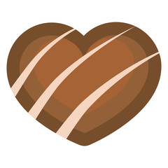 Vector cute kawaii chocolate colorful isolated