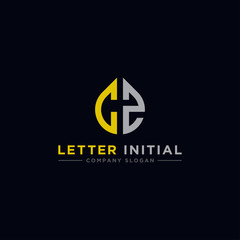logo design inspiration for companies from the initial letters CZ logo icon. -Vector - obrazy, fototapety, plakaty