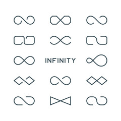 thin line infinity symbol