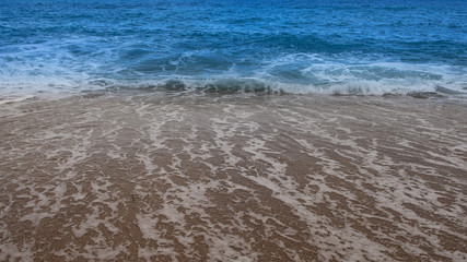 Photo of a beach and waves