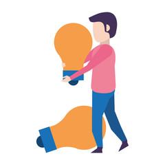 man avatar body faceless cartoon