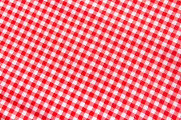 Classic pink plaid fabric or tablecloth background