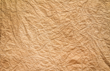 Brown wrinkle recycle paper background