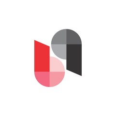 Letter bq logo design vector