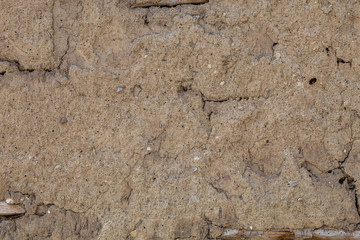 Old Weathered House of The Mud Wall	