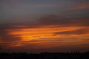 Amazing color of the sky