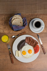 a fine selection of varied dishes to eat meat steak