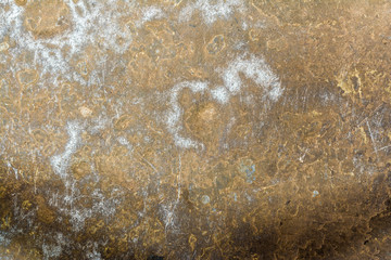 texture of old rumpled shabby metal, close-up abstract background